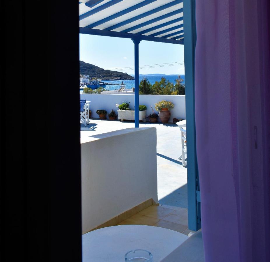 Angeliki Pension Katápola Exterior foto