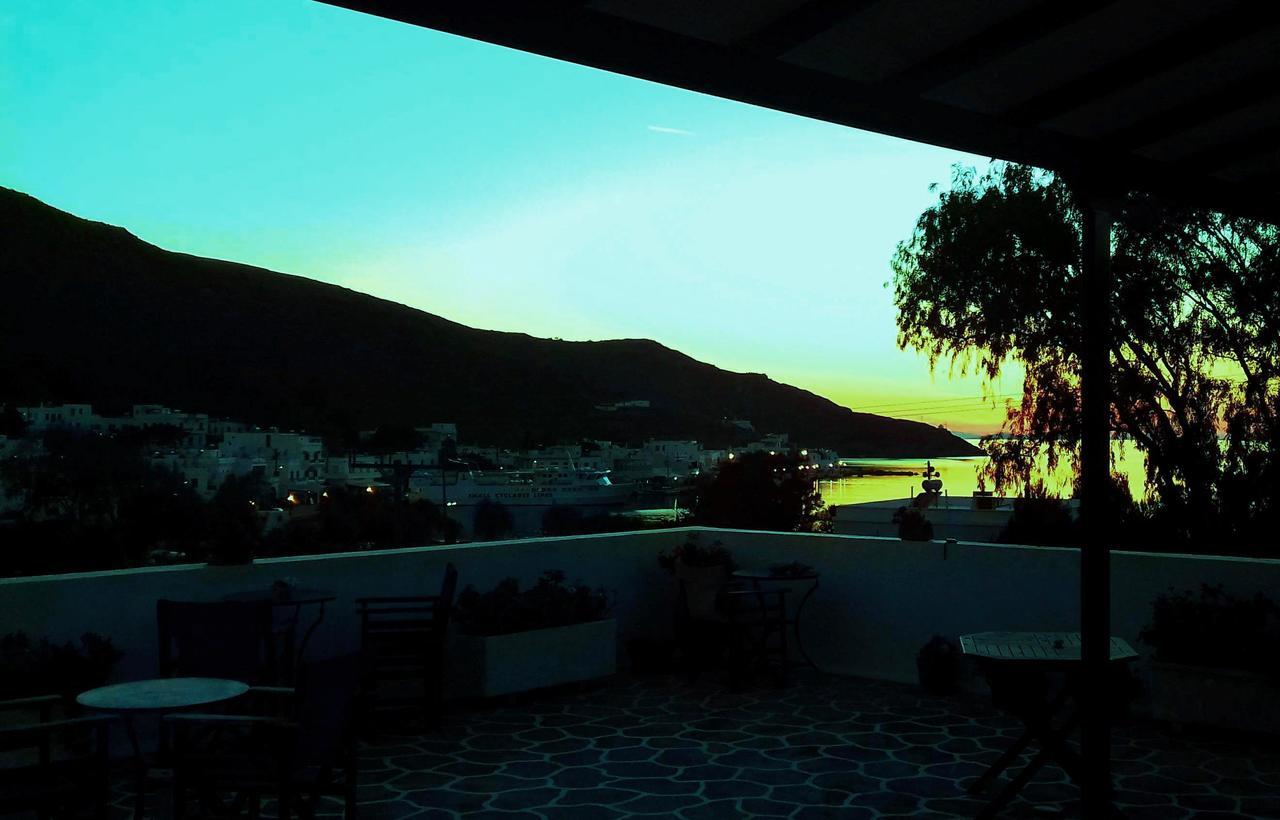 Angeliki Pension Katápola Exterior foto